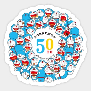 Happy 50th Anniversary Doraemon Sticker